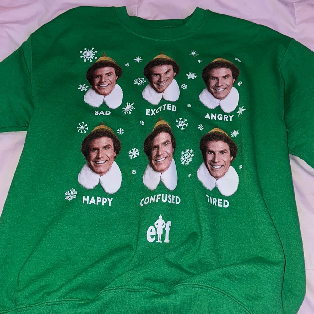 Green elf sweatshirt